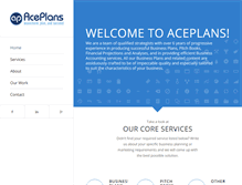 Tablet Screenshot of aceplans.com